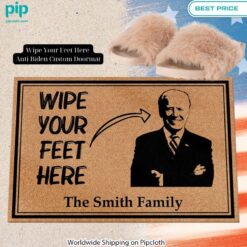 Wipe Your Feet Here Anti Biden Custom Doormat You look handsome bro