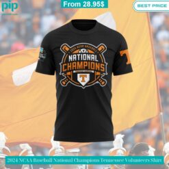 2024 NCAA Baseball National Champions Tennessee Volunteers Shirt Cutting dash