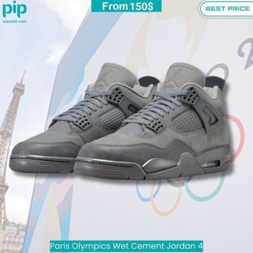 Paris Olympics Wet Cement Jordan 4 fashion