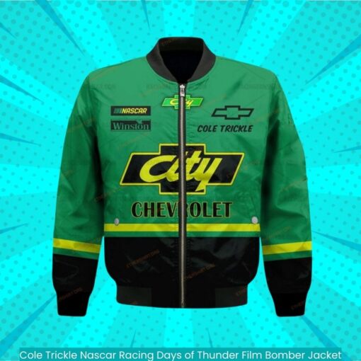 Cole Trickle Nascar Racing Days of Thunder Film Bomber Jacket sporty