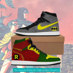 The Batman Robin DC High Jordan Sneakers 3