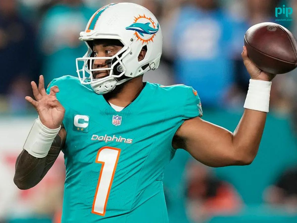 Tua Tagovailoa is an American football quarterback for the Miami Dolphins of the National Football League