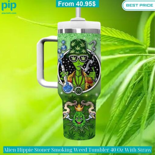 alien hippie stoner smoking weed tumbler 40 oz with straw 4 949.jpg