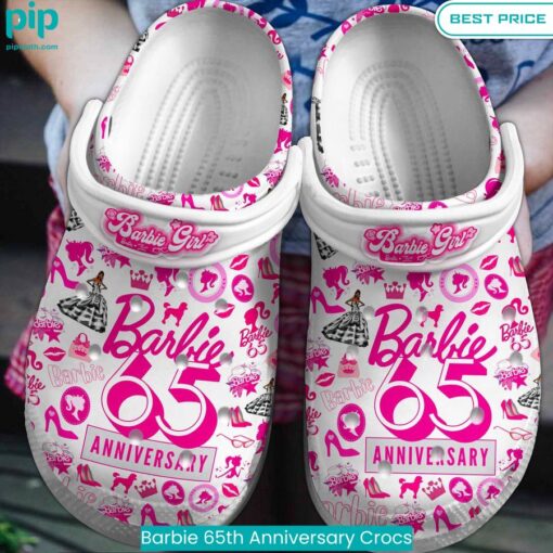 Barbie 65th Anniversary Crocs Hundred million dollar smile bro