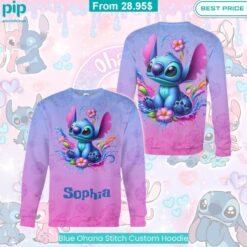 Blue Ohana Stitch Custom Hoodie Good one dear