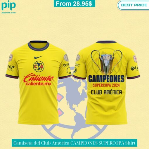 Camiseta del Club America CAMPEONES SUPERCOPA Shirt Cutting dash