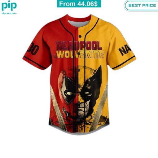 Deadpool and Wolverine Let's Fucking Go Custom Baseball Jersey Stand easy bro