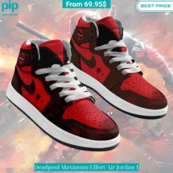 Deadpool Maximum Effort Air Jordan 1 Speechless