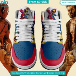 Deadpool & Wolverine Comic Air Jordan High Top Cutting dash