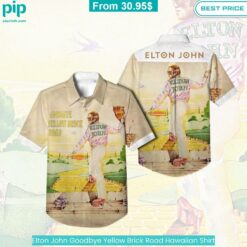 Elton John Goodbye Yellow Brick Road Hawaiian Shirt Good look mam