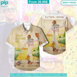 Elton John Goodbye Yellow Brick Road Hawaiian Shirt Rejuvenating picture