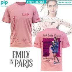 Emily In Paris A Little Bonjour Goes A Long Way Shirt love