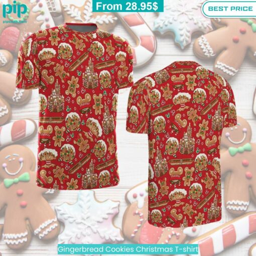 Gingerbread Cookies Christmas T shirt Lovely smile