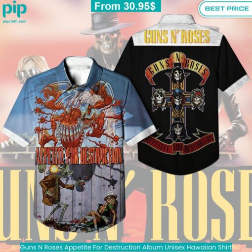 Guns N Roses Appetite For Destruction Album Unisex Hawaiian Shirt Patterned