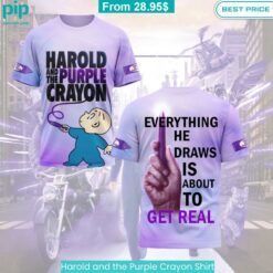 Harold and the Purple Crayon Shirt Radiant and glowing Pic dear