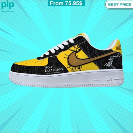 House Baratheon Game of Thrones Air Force 1 yellow cool