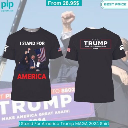 Trump Assassination Attempt I Stand For America MAGA 2024 Shirt cool bro