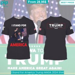 Trump Assassination Attempt I Stand For America MAGA 2024 Shirt Hey! You look amazing dear