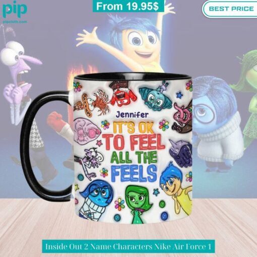 It's Ok To Feel All The Feels Inside Out 2 Custom Mug Nice shot bro