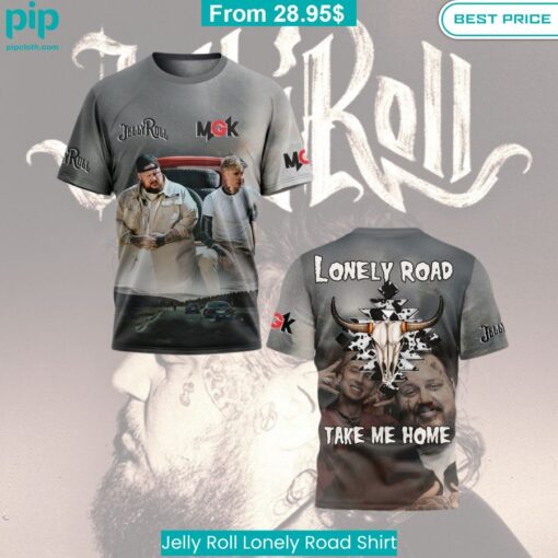 Jelly Roll Lonely Road Shirt You look elegant man