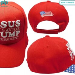 Jesus Is My Savior Trump is my president cap cool