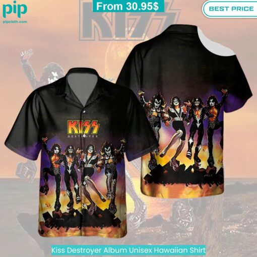 Kiss Destroyer Album Unisex Hawaiian Shirt Lovely smile