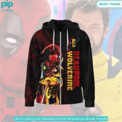 Let's Fucking Go Deadpool and Wolverine Movie Hoodie Rocking picture