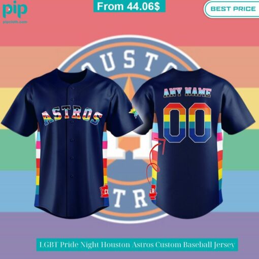 LGBT Pride Night Houston Astros Custom Baseball Jersey Mesmerising