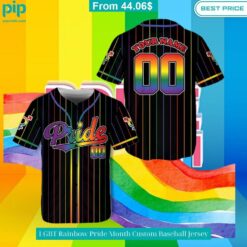 LGBT Rainbow Pride Month Custom Baseball Jersey Studious look