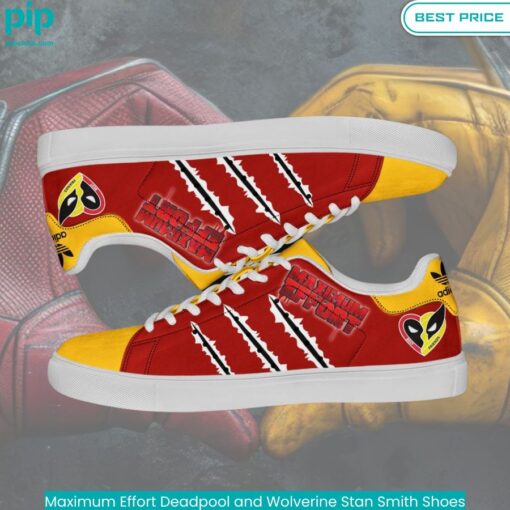 Maximum Effort Deadpool and Wolverine Stan Smith Shoes Lovely smile