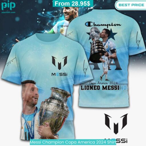 Messi Champion Copa America 2024 Shirt You tried editing this time?