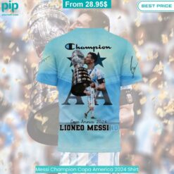 Messi Champion Copa America 2024 Shirt Best click of yours