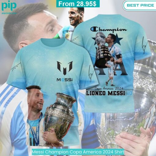 Messi Champion Copa America 2024 Shirt Selfie expert