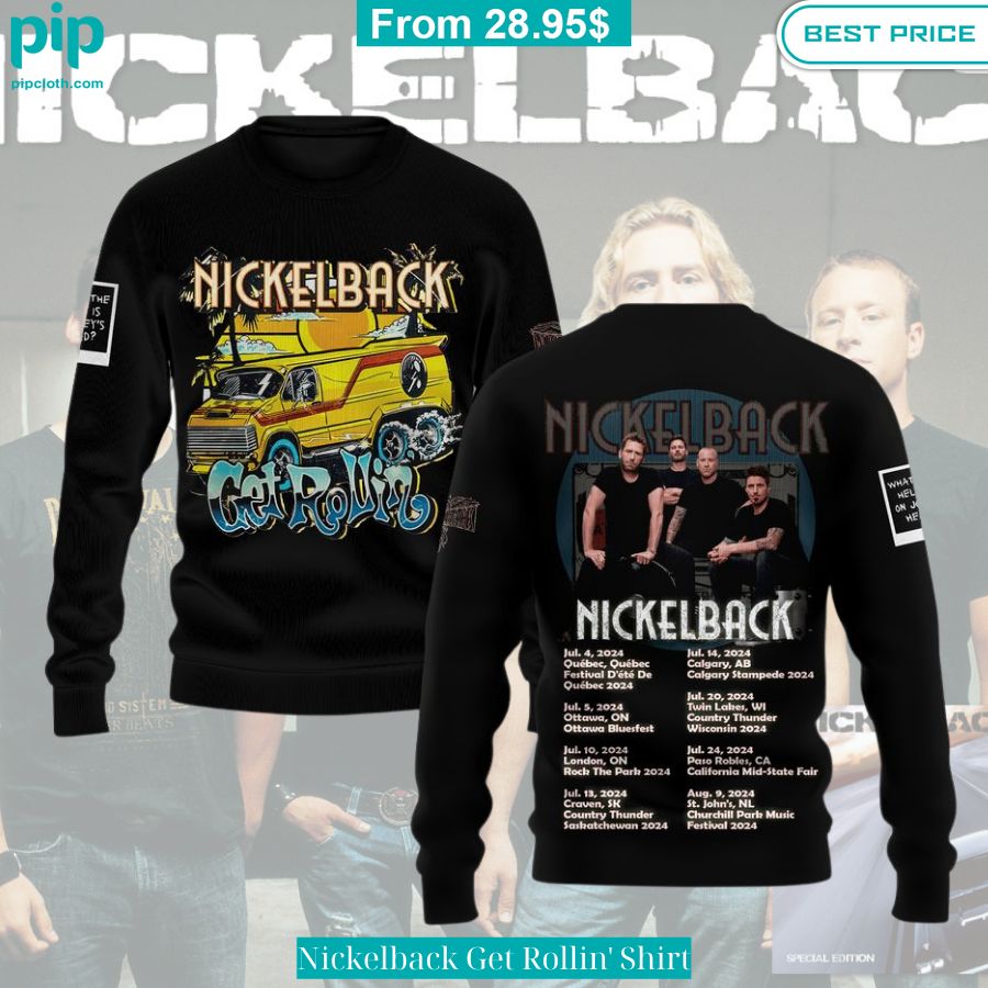 Nickelback Get Rollin' Shirt Great, I liked it