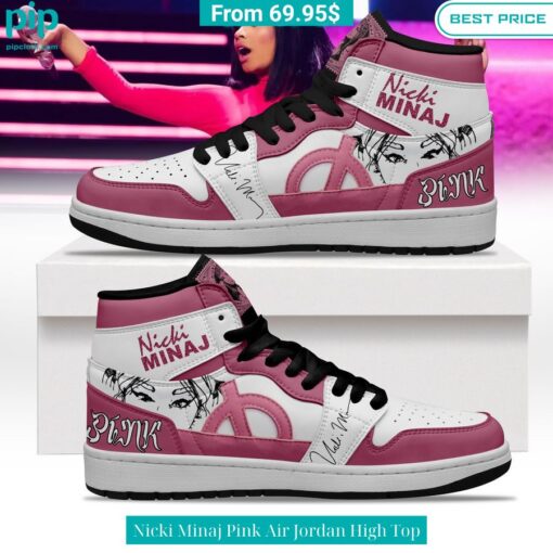 Nicki Minaj Pink Air Jordan High Top Natural and awesome