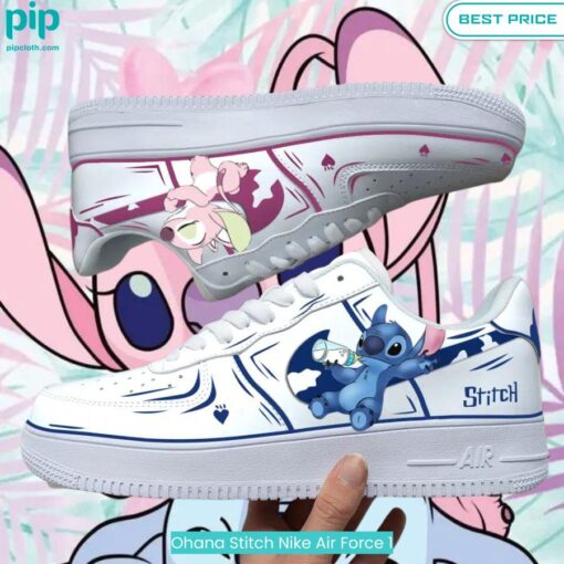 Ohana Stitch Nike Air Force 1 Bless this holy soul, looking so cute