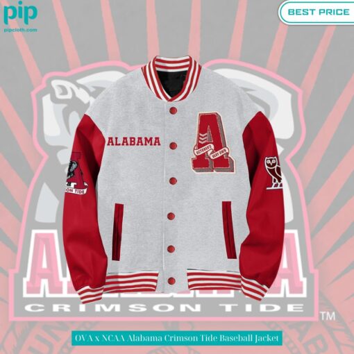 OVA x NCAA Alabama Crimson Tide Baseball Jacket It is more than cute