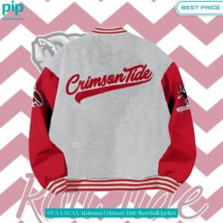 OVA x NCAA Alabama Crimson Tide Baseball Jacket Amazing Pic