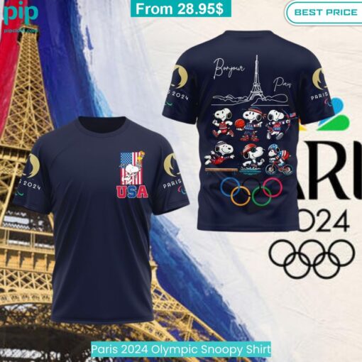 Paris 2024 Olympic Snoopy Shirt Wow! What a picture you click