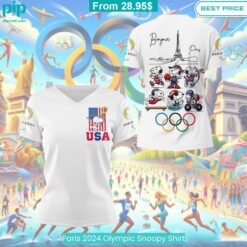 Paris 2024 Olympic Snoopy Shirt Super sober