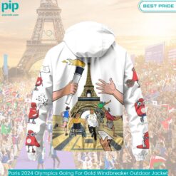 Paris 2024 Olympics Going For Gold Windbreaker Outdoor Jacket Nice shot bro