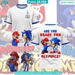 Paris 2024 Olympics Mario and Sonic T Shirt Nice photo dude