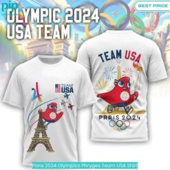 Paris 2024 Olympics Phryges Team USA Shirt soft