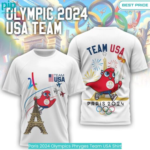 Paris 2024 Olympics Phryges Team USA Shirt soft