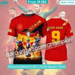 Personalized EURO 2024 Spain Shirt Nice photo dude