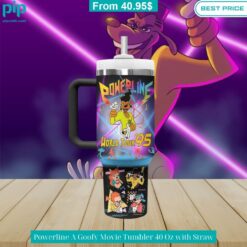 Powerline A Goofy Movie Tumbler 40 Oz with Straw Best couple on earth