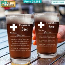 Prescription Beer Personalized Beer Glass Have you joined a gymnasium?