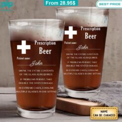 Prescription Beer Personalized Beer Glass Cutting dash