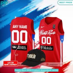 Puerto Rico 2024 Custom Basketball Jersey Lovely smile