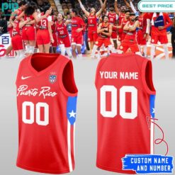 Puerto Rico Basketball Olympic Games Paris 2024 Custom Basketball Jersey sporty